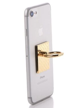 Louis Vuitton Gold Nonogram Phone Ring Holder